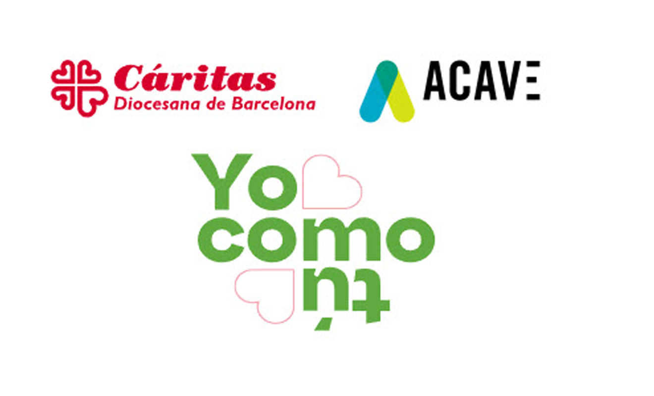 ACAVe colabora con la campaña YO COMO TU. Cáritas Diocesana de Barcelona