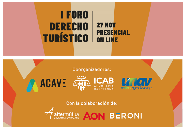 27Nov24 No te pierdas el I Foro Estatal de Derecho Turístico